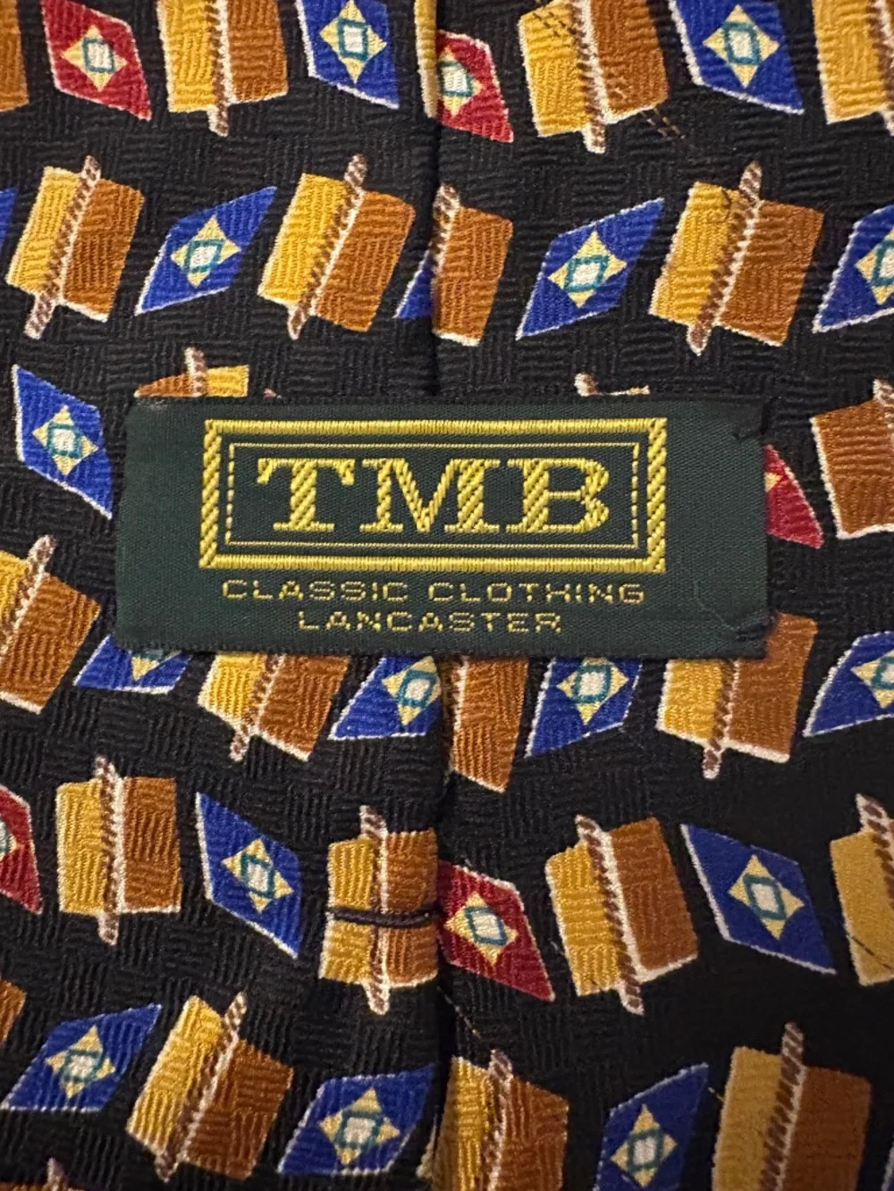 Vintage TMB Classic Clothing Lancaster Silk Necktie